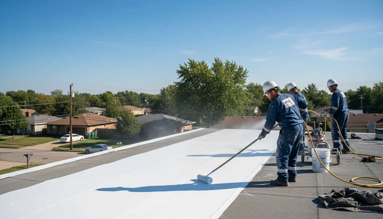 Commercial roof coating in Hartford, KS near me